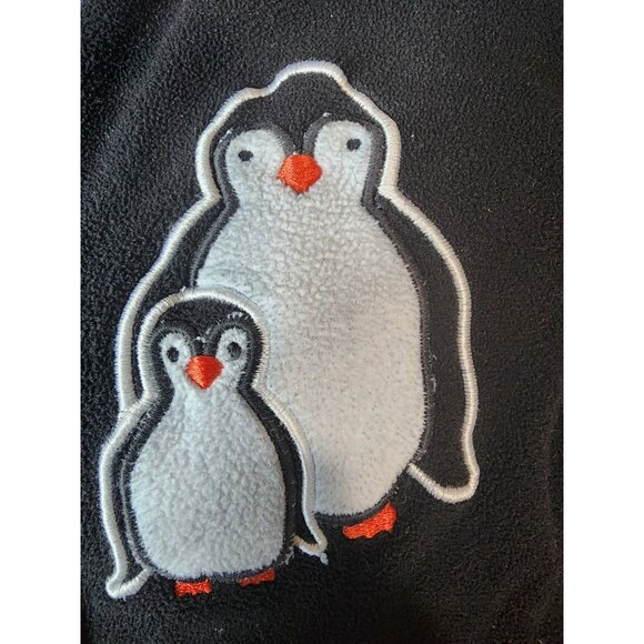 Nick & Nora Penguin One Piece Footed Sleeper Pajamas Jumpsuit PJs Size Medium - Picture 5 of 9